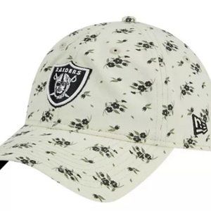 Las Vegas Raiders Bloom 9TWENTY Cream Adjustable Hat